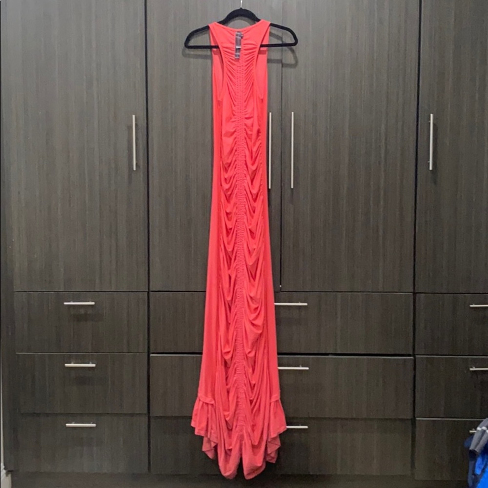 Coral long mermaid dress